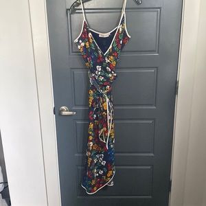 TORY BURCH Floral wrap dress